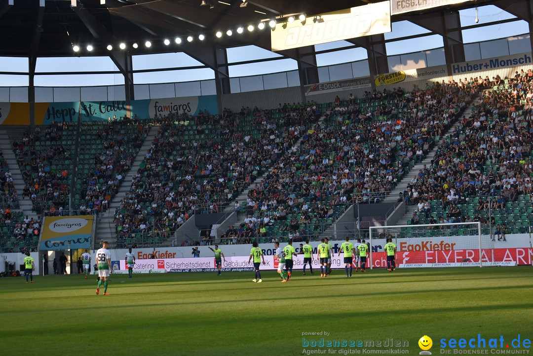 Fussball: FC ST.GALLEN 1879 vs FC THUN, St. Gallen - Schweiz, 21.04.2018