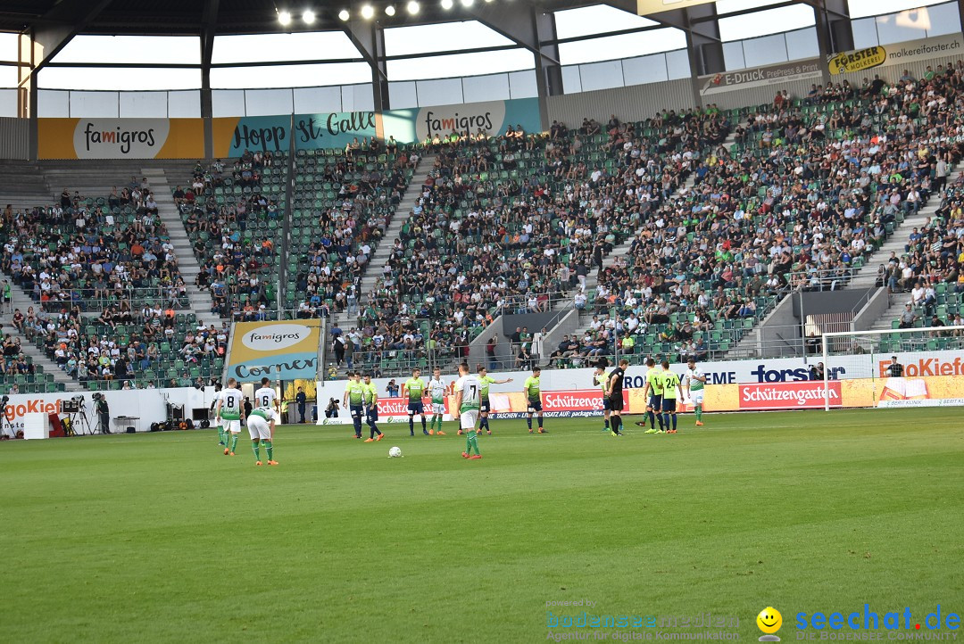 Fussball: FC ST.GALLEN 1879 vs FC THUN, St. Gallen - Schweiz, 21.04.2018