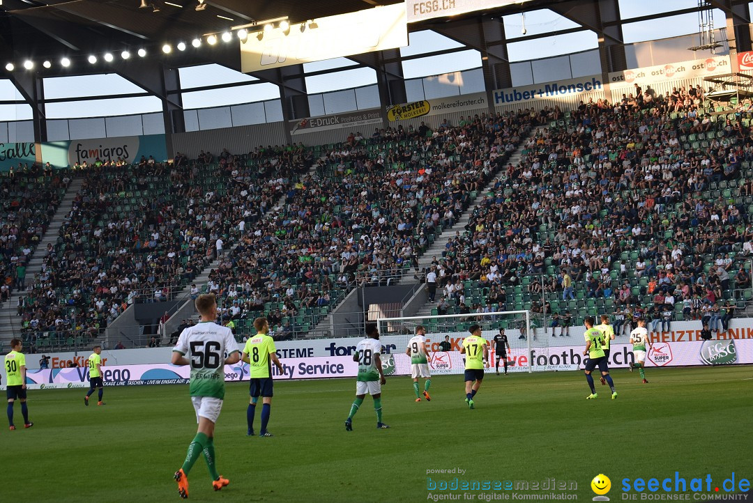 Fussball: FC ST.GALLEN 1879 vs FC THUN, St. Gallen - Schweiz, 21.04.2018