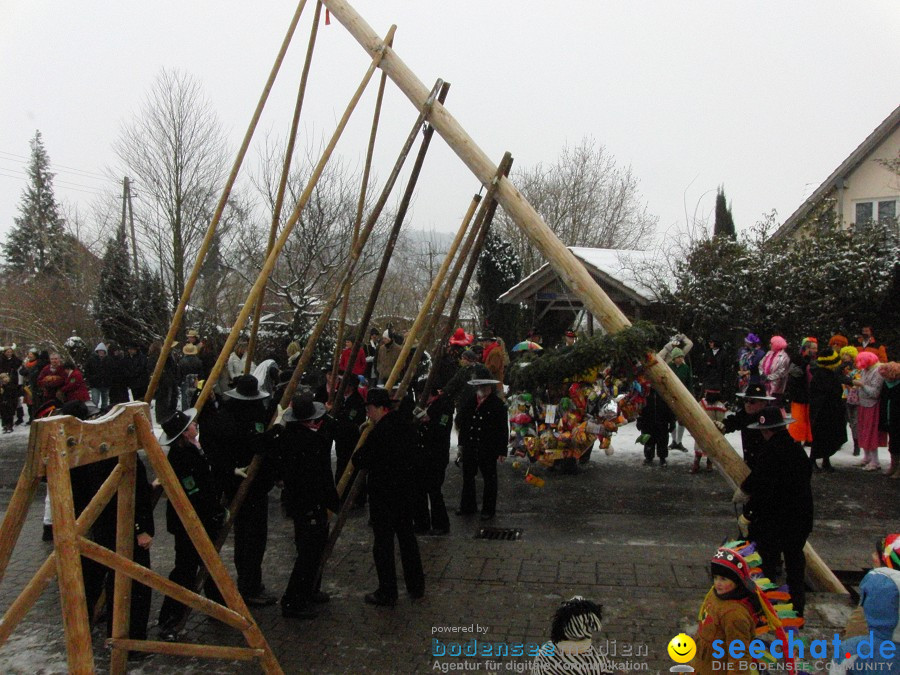 Narrenbaumstellen: Stetten, 11.02.2010