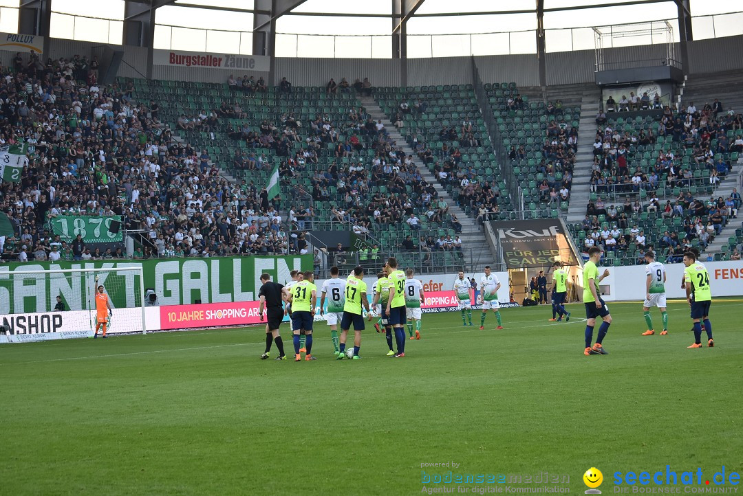 Fussball: FC ST.GALLEN 1879 vs FC THUN, St. Gallen - Schweiz, 21.04.2018