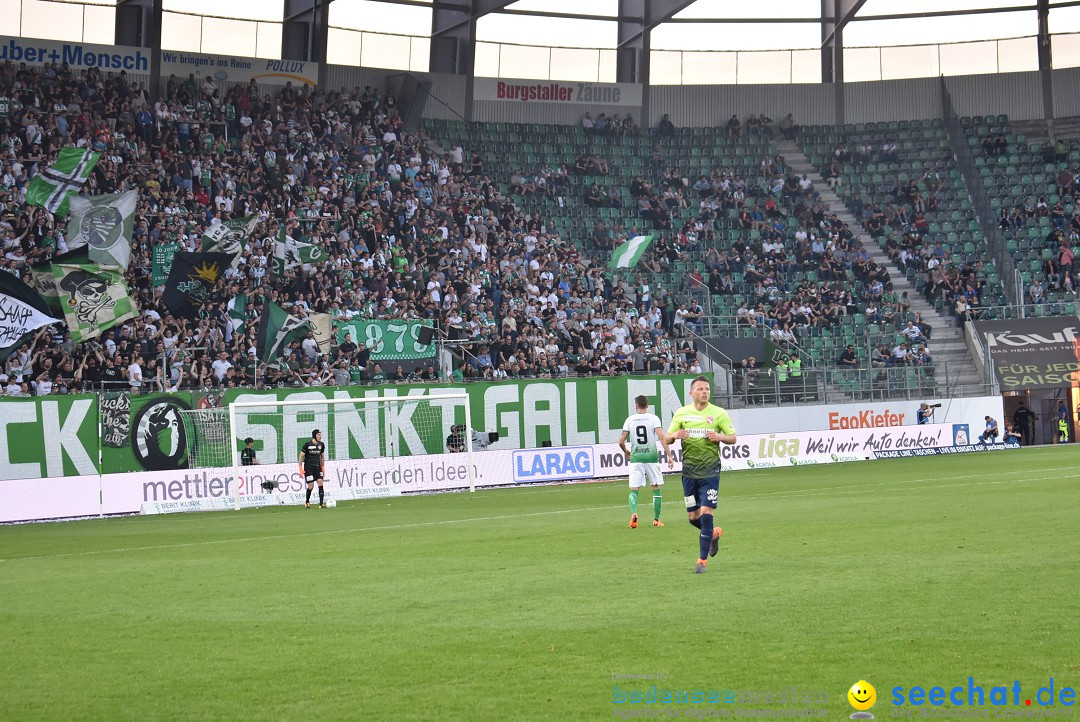 Fussball: FC ST.GALLEN 1879 vs FC THUN, St. Gallen - Schweiz, 21.04.2018