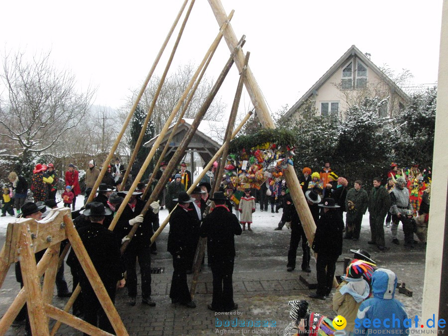 Narrenbaumstellen: Stetten, 11.02.2010