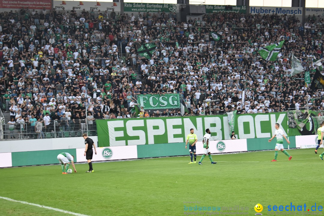 Fussball: FC ST.GALLEN 1879 vs FC THUN, St. Gallen - Schweiz, 21.04.2018