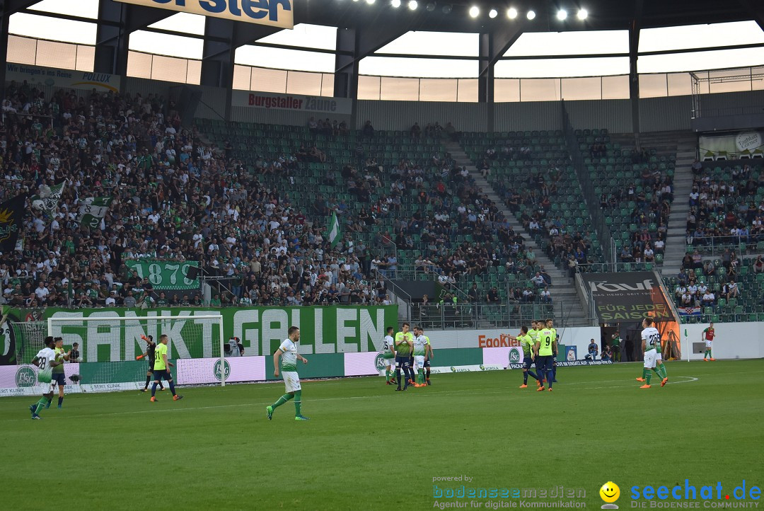 Fussball: FC ST.GALLEN 1879 vs FC THUN, St. Gallen - Schweiz, 21.04.2018