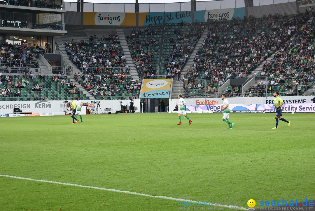 Fussball: FC ST.GALLEN 1879 vs FC THUN, St. Gallen - Schweiz, 21.04.2018