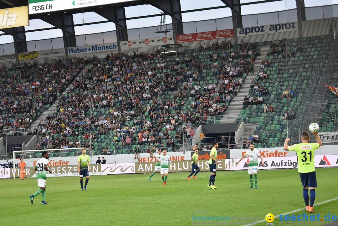 Fussball: FC ST.GALLEN 1879 vs FC THUN, St. Gallen - Schweiz, 21.04.2018