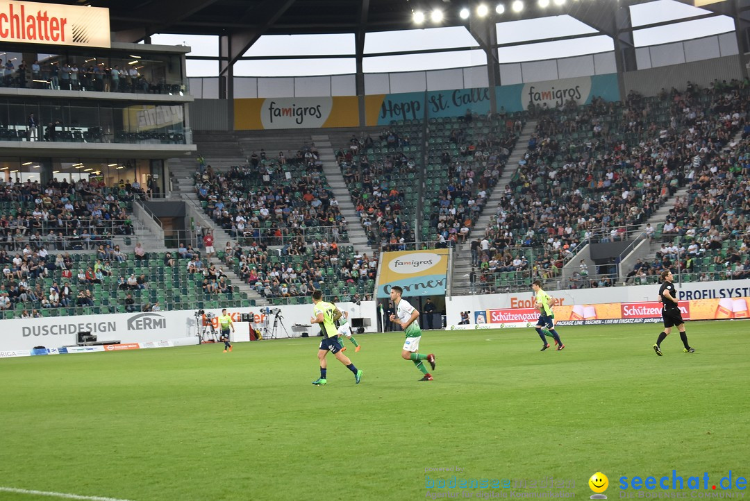 Fussball: FC ST.GALLEN 1879 vs FC THUN, St. Gallen - Schweiz, 21.04.2018