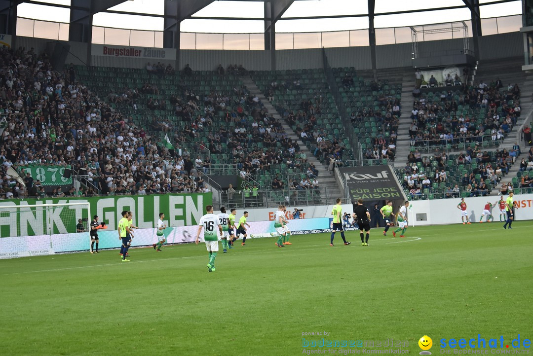 Fussball: FC ST.GALLEN 1879 vs FC THUN, St. Gallen - Schweiz, 21.04.2018