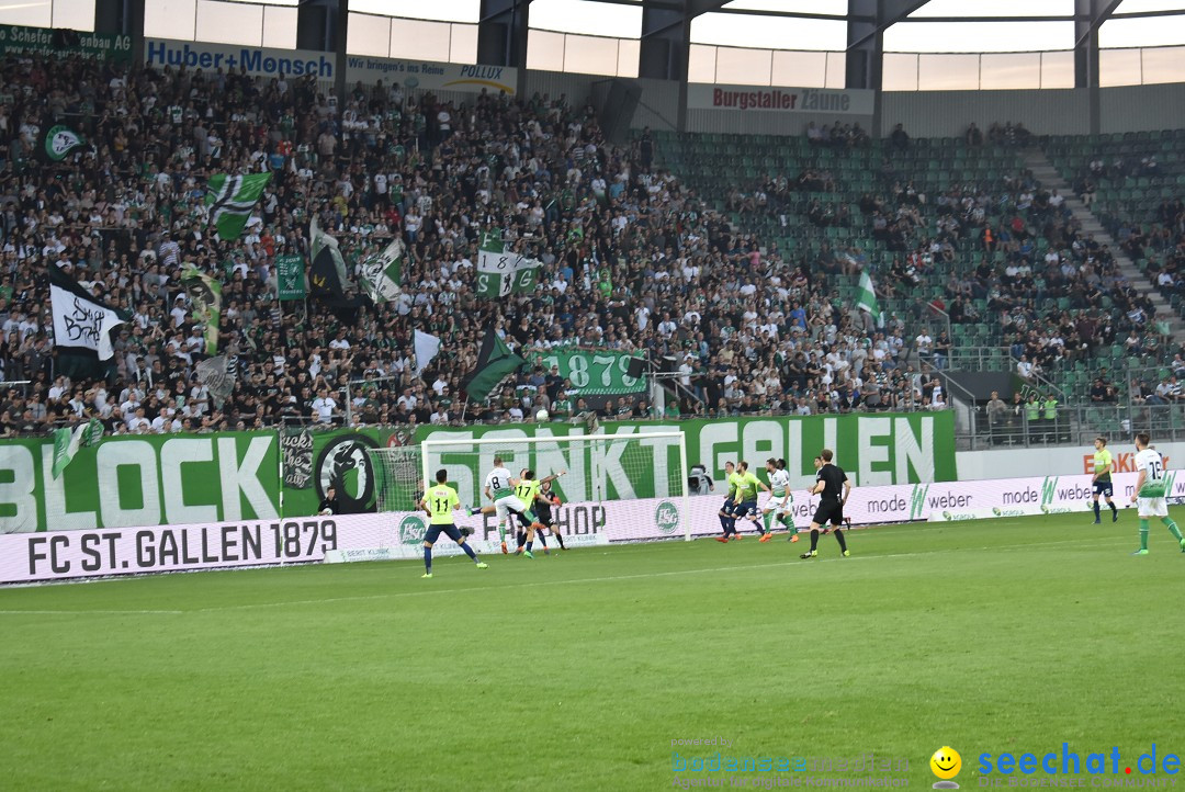 Fussball: FC ST.GALLEN 1879 vs FC THUN, St. Gallen - Schweiz, 21.04.2018