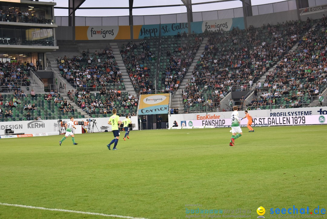 Fussball: FC ST.GALLEN 1879 vs FC THUN, St. Gallen - Schweiz, 21.04.2018