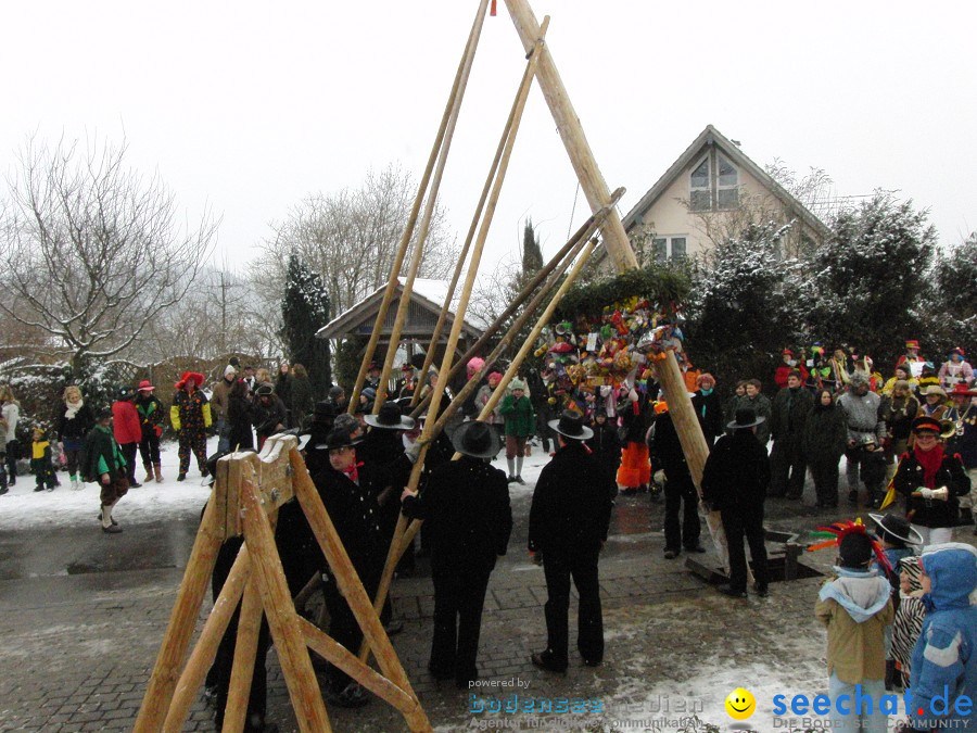 Narrenbaumstellen: Stetten, 11.02.2010