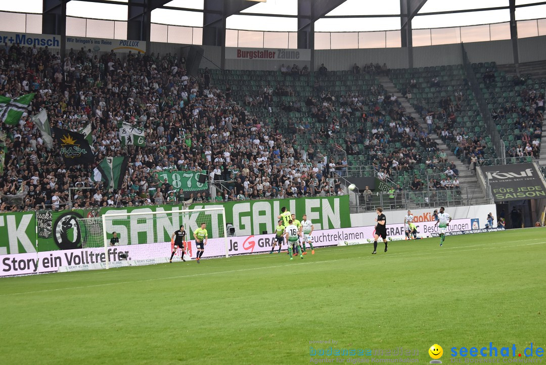 Fussball: FC ST.GALLEN 1879 vs FC THUN, St. Gallen - Schweiz, 21.04.2018