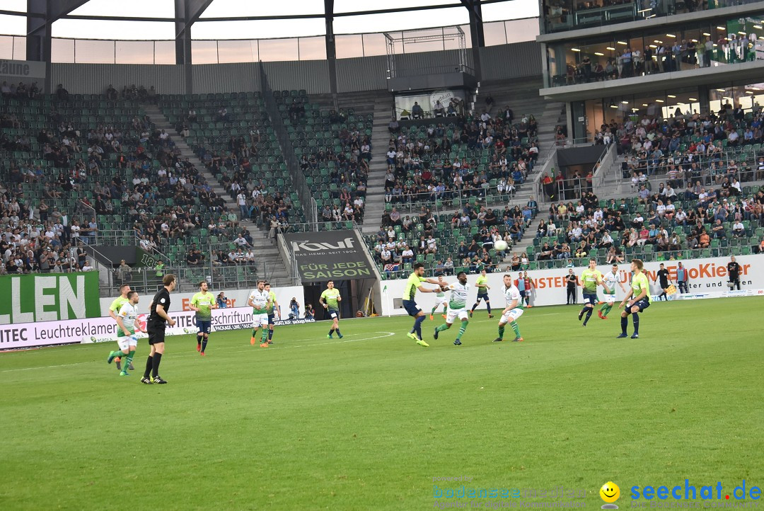 Fussball: FC ST.GALLEN 1879 vs FC THUN, St. Gallen - Schweiz, 21.04.2018