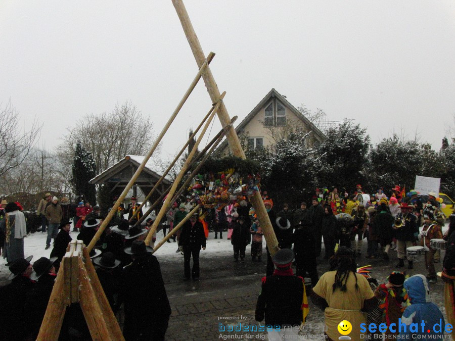 Narrenbaumstellen: Stetten, 11.02.2010