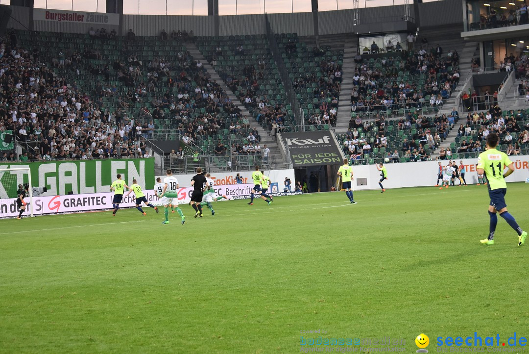 Fussball: FC ST.GALLEN 1879 vs FC THUN, St. Gallen - Schweiz, 21.04.2018