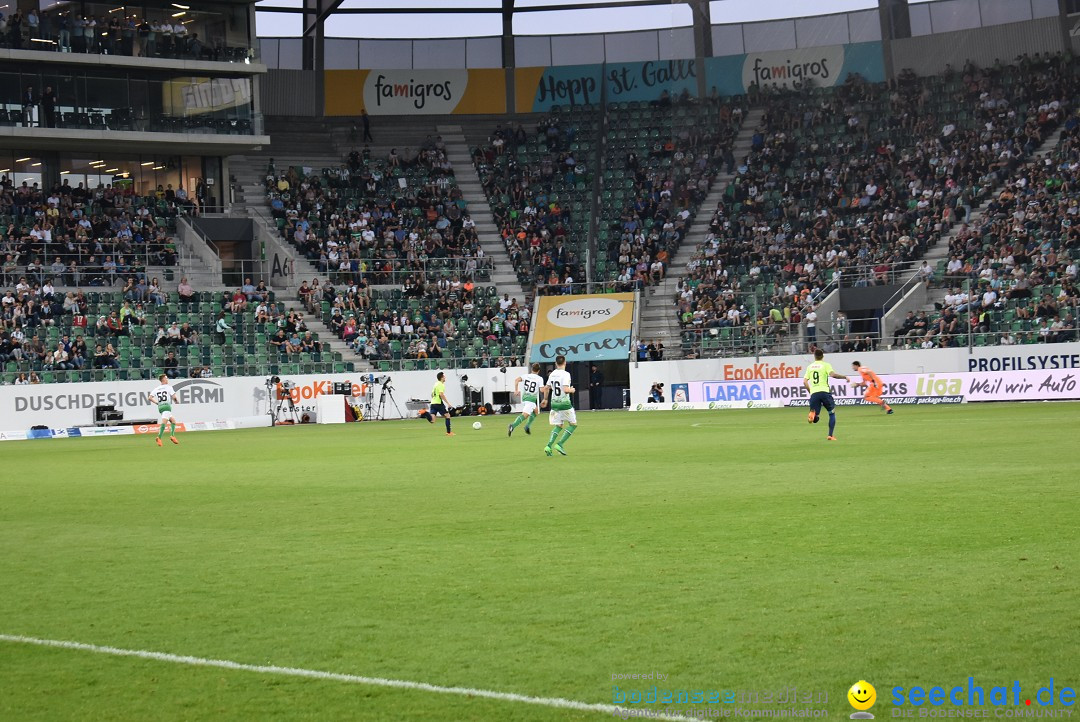 Fussball: FC ST.GALLEN 1879 vs FC THUN, St. Gallen - Schweiz, 21.04.2018