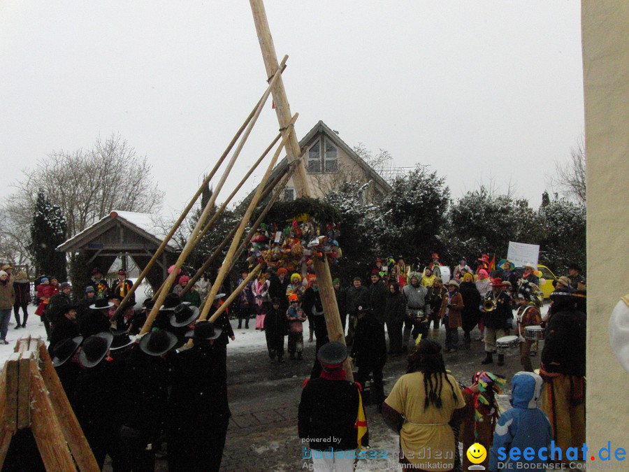 Narrenbaumstellen: Stetten, 11.02.2010