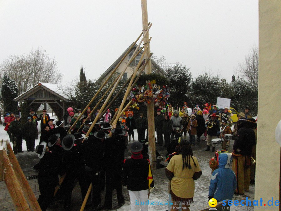 Narrenbaumstellen: Stetten, 11.02.2010