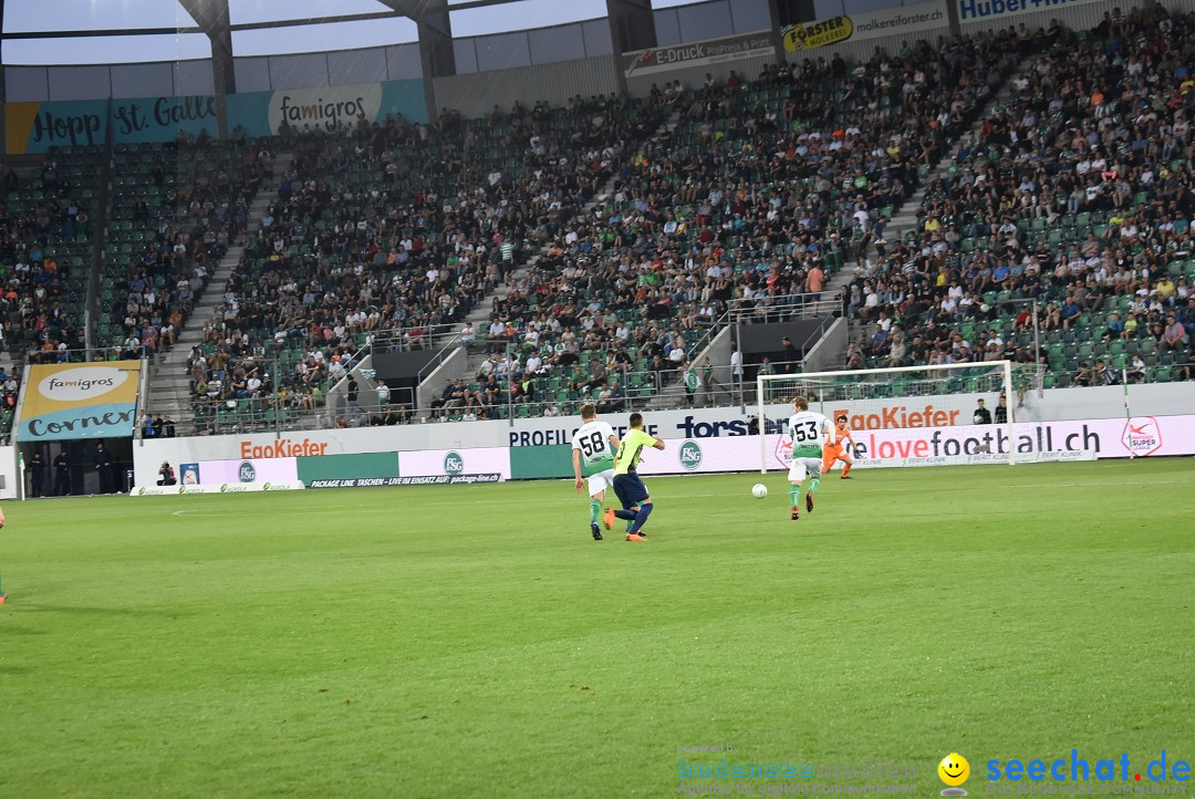 Fussball: FC ST.GALLEN 1879 vs FC THUN, St. Gallen - Schweiz, 21.04.2018