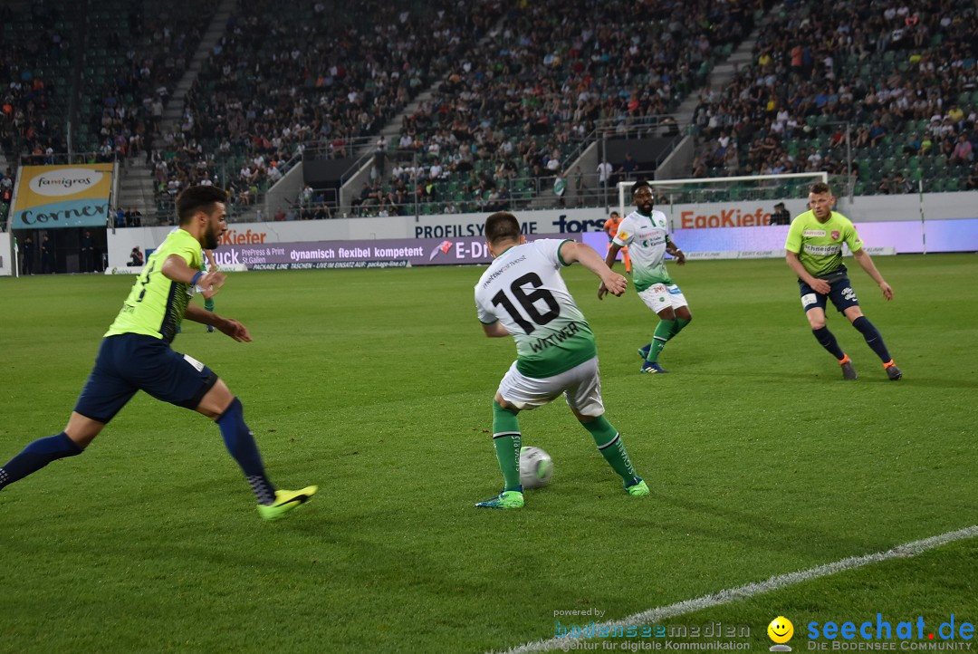 Fussball: FC ST.GALLEN 1879 vs FC THUN, St. Gallen - Schweiz, 21.04.2018