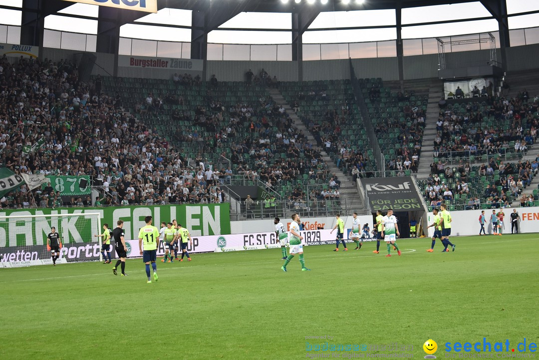 Fussball: FC ST.GALLEN 1879 vs FC THUN, St. Gallen - Schweiz, 21.04.2018