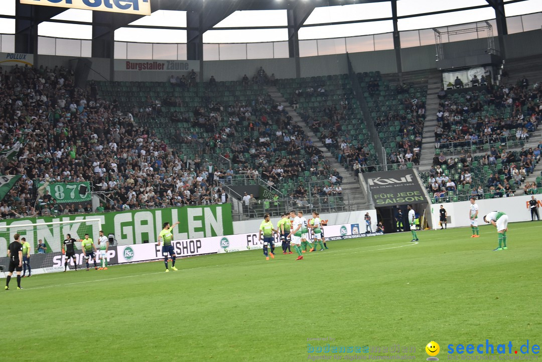 Fussball: FC ST.GALLEN 1879 vs FC THUN, St. Gallen - Schweiz, 21.04.2018