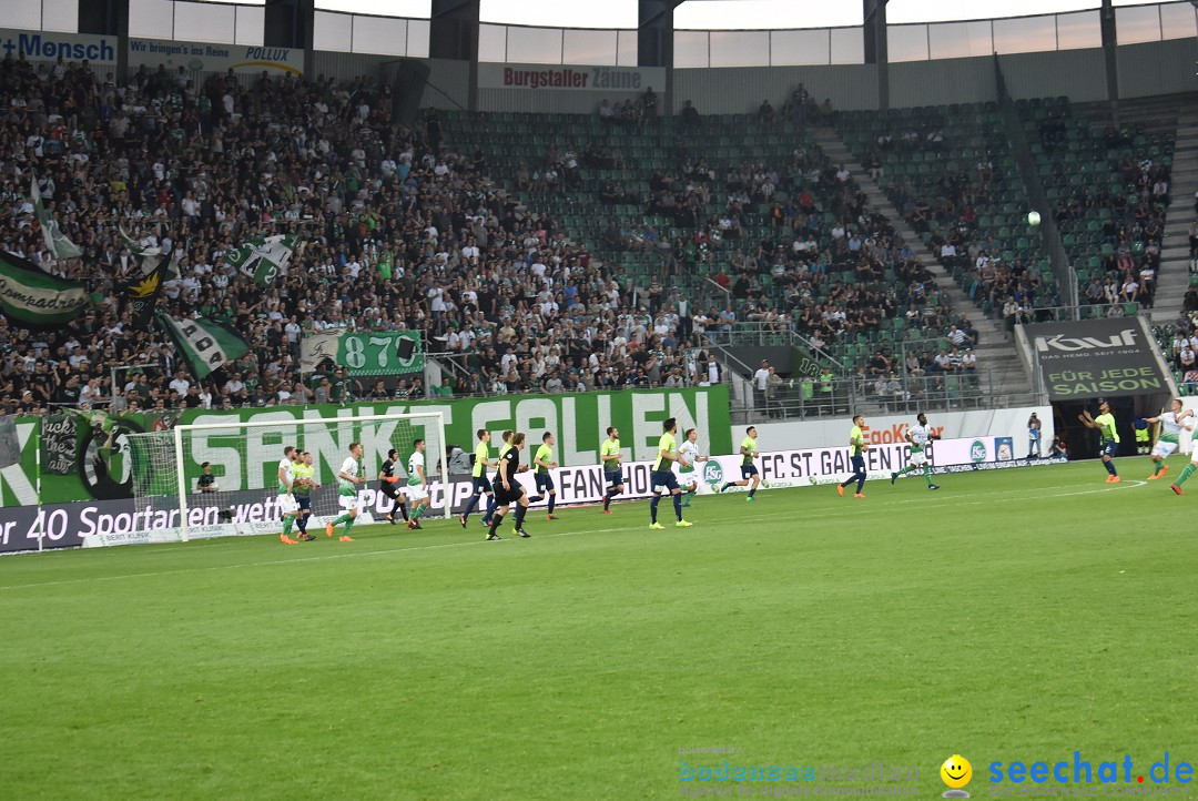 Fussball: FC ST.GALLEN 1879 vs FC THUN, St. Gallen - Schweiz, 21.04.2018