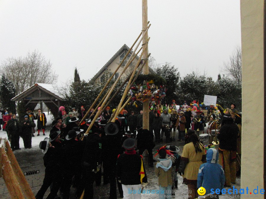 Narrenbaumstellen: Stetten, 11.02.2010