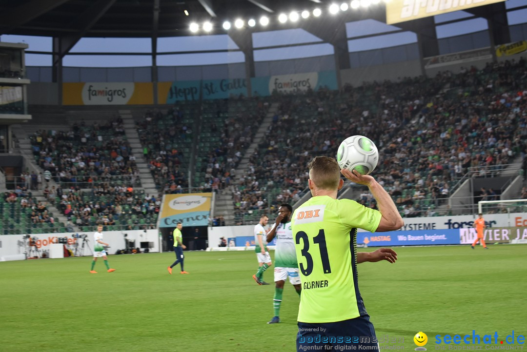 Fussball: FC ST.GALLEN 1879 vs FC THUN, St. Gallen - Schweiz, 21.04.2018