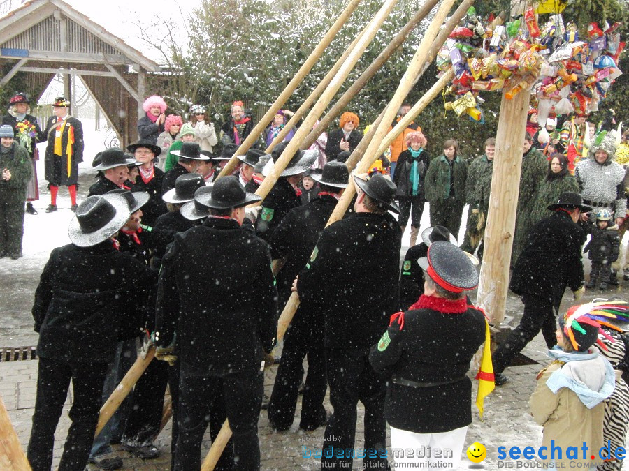 Narrenbaumstellen: Stetten, 11.02.2010