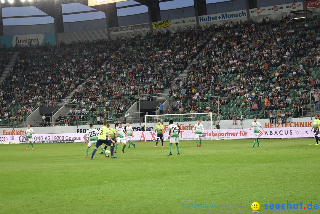 Fussball: FC ST.GALLEN 1879 vs FC THUN, St. Gallen - Schweiz, 21.04.2018