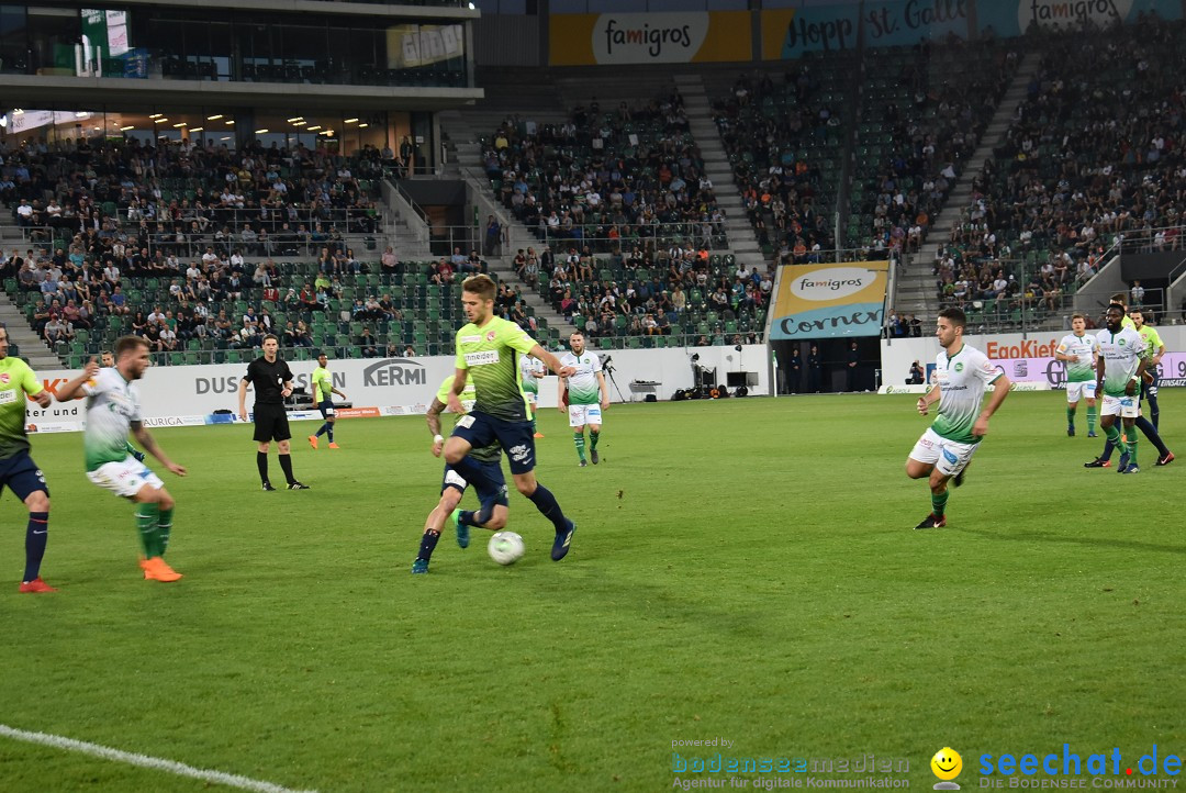 Fussball: FC ST.GALLEN 1879 vs FC THUN, St. Gallen - Schweiz, 21.04.2018