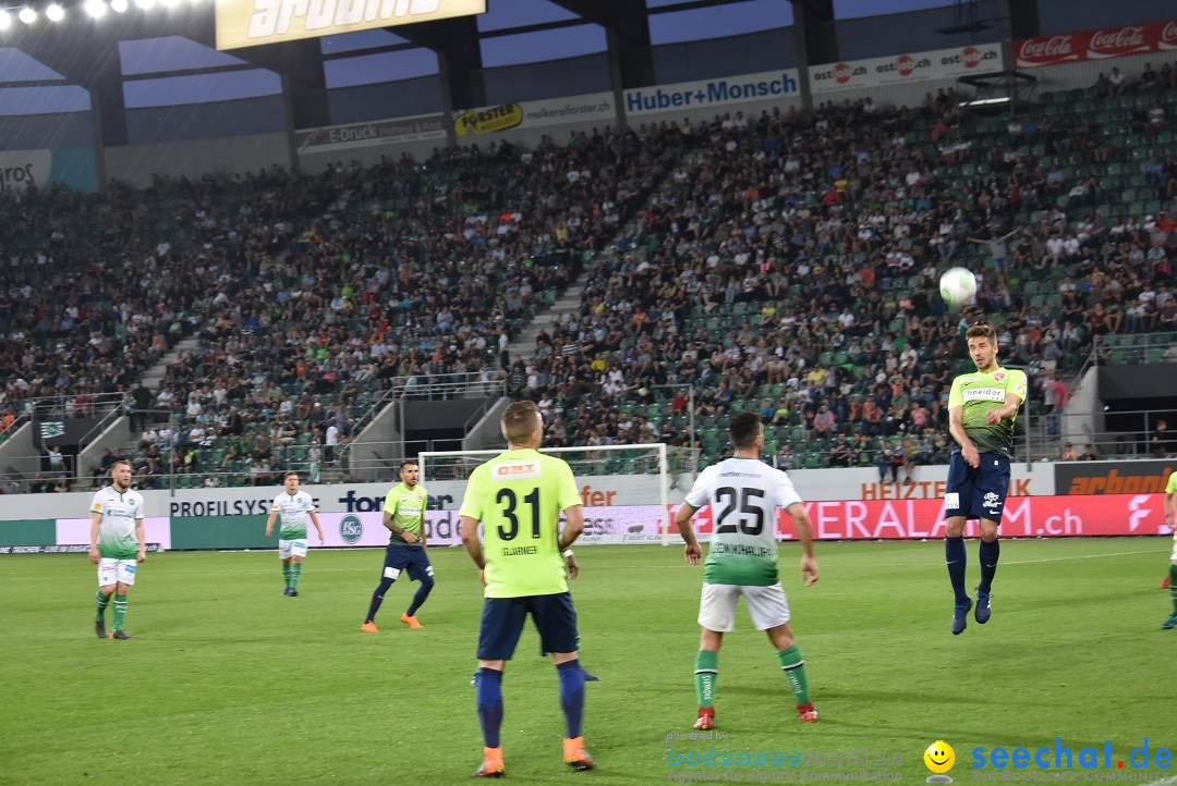 Fussball: FC ST.GALLEN 1879 vs FC THUN, St. Gallen - Schweiz, 21.04.2018