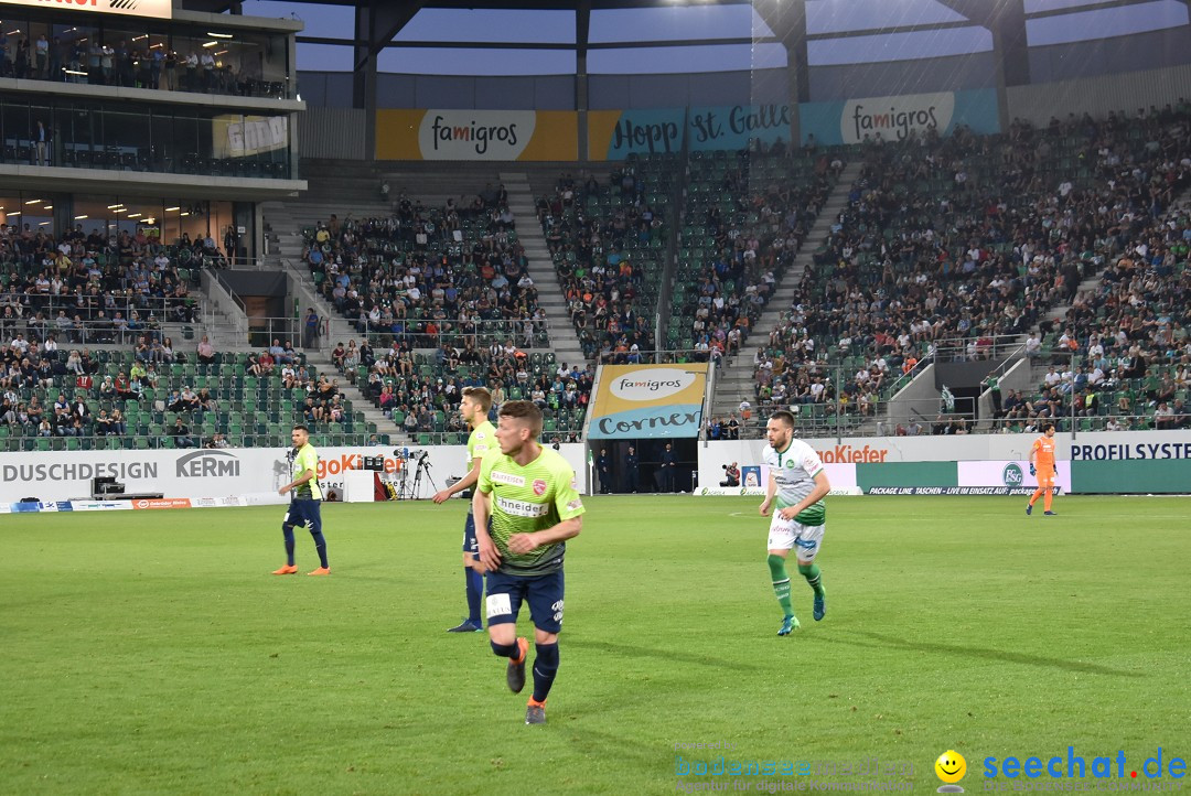 Fussball: FC ST.GALLEN 1879 vs FC THUN, St. Gallen - Schweiz, 21.04.2018