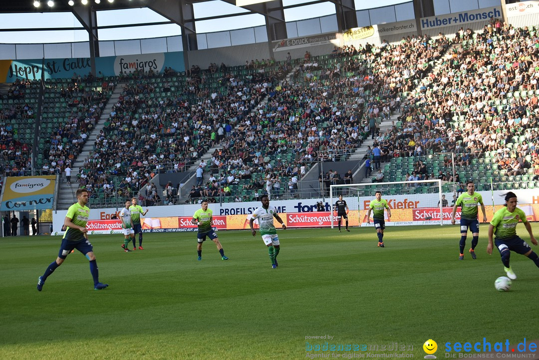 Fussball: FC ST.GALLEN 1879 vs FC THUN, St. Gallen - Schweiz, 21.04.2018