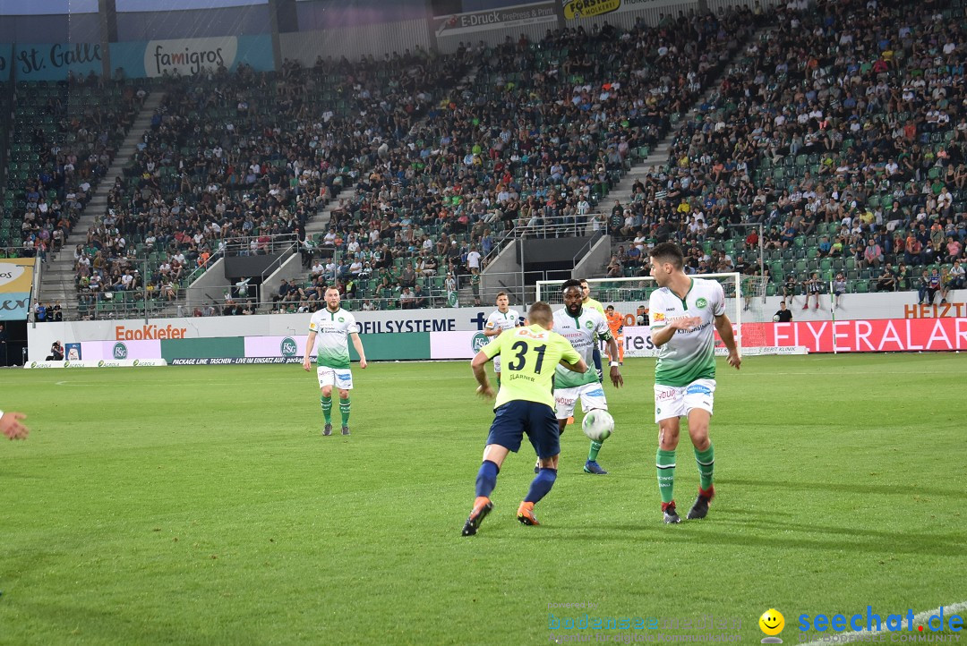 Fussball: FC ST.GALLEN 1879 vs FC THUN, St. Gallen - Schweiz, 21.04.2018