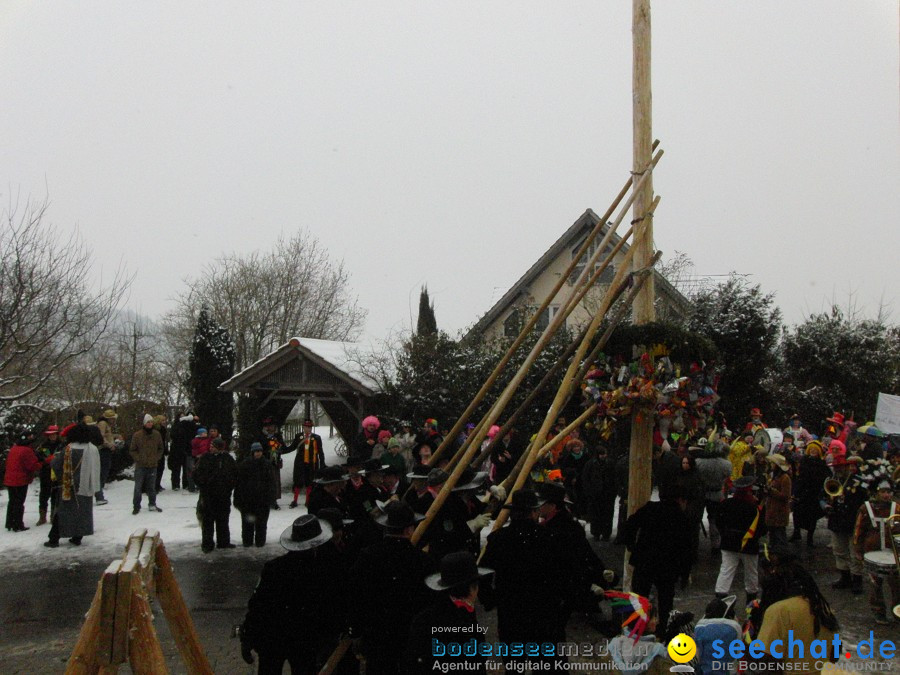 Narrenbaumstellen: Stetten, 11.02.2010