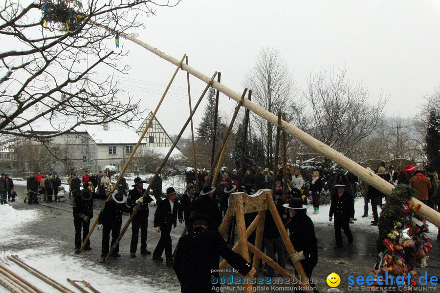 Narrenbaumstellen: Stetten, 11.02.2010