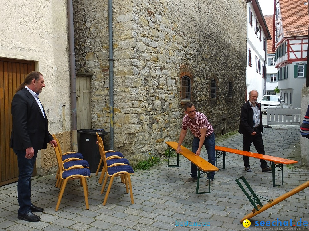 Maibaumstellen: Riedlingen, 02.05.2018