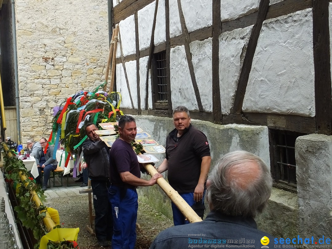 Maibaumstellen: Riedlingen, 02.05.2018