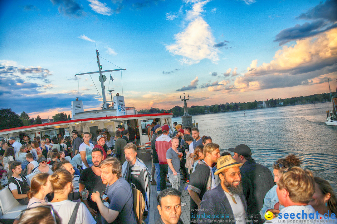 LAKE OFF MUSIC BOAT: Konstanz-Meersburg am Bodensee, 09.05.2018