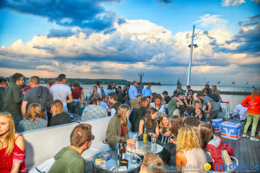 LAKE OFF MUSIC BOAT: Konstanz-Meersburg am Bodensee, 09.05.2018