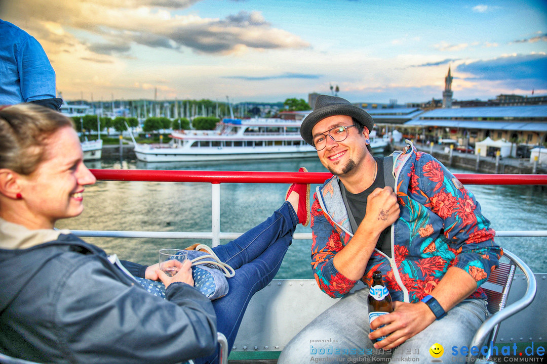 LAKE OFF MUSIC BOAT: Konstanz-Meersburg am Bodensee, 09.05.2018