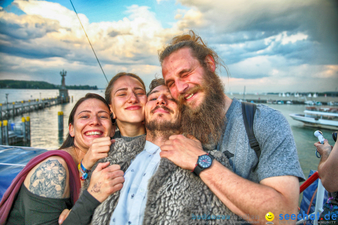 LAKE OFF MUSIC BOAT: Konstanz-Meersburg am Bodensee, 09.05.2018