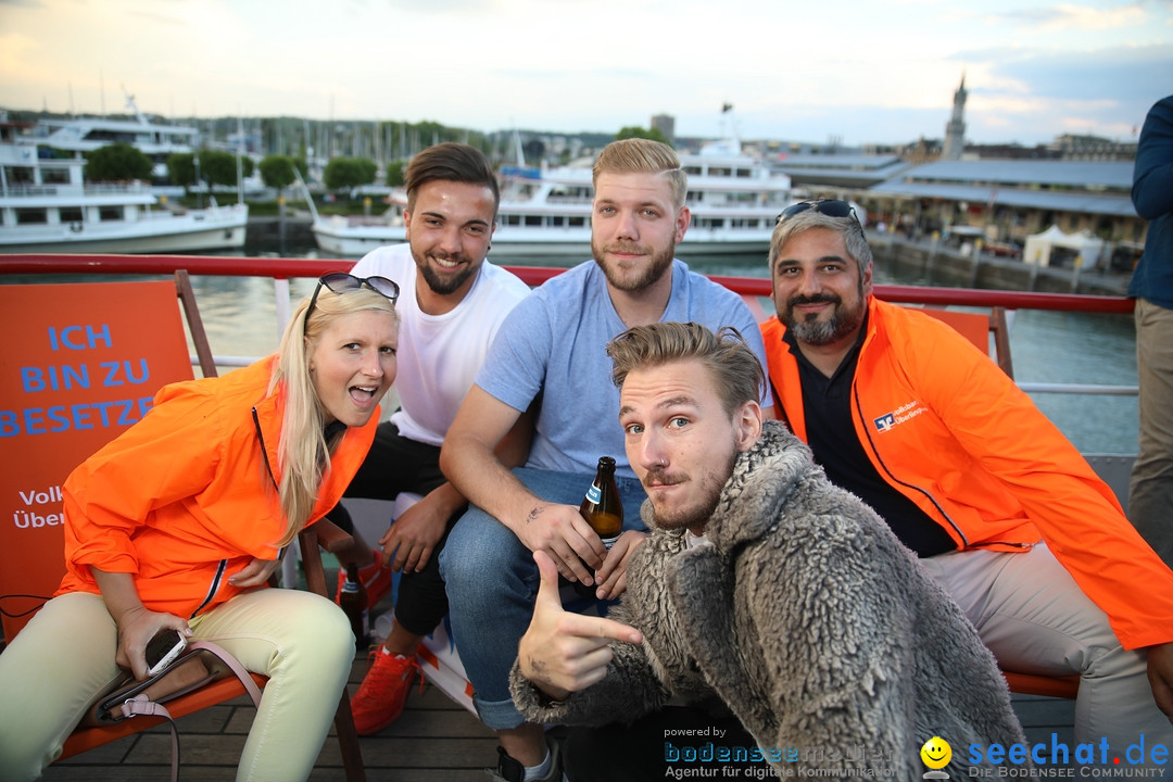 LAKE OFF MUSIC BOAT: Konstanz-Meersburg am Bodensee, 09.05.2018