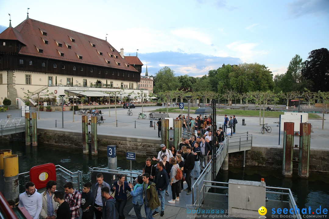 LAKE OFF MUSIC BOAT: Konstanz-Meersburg am Bodensee, 09.05.2018