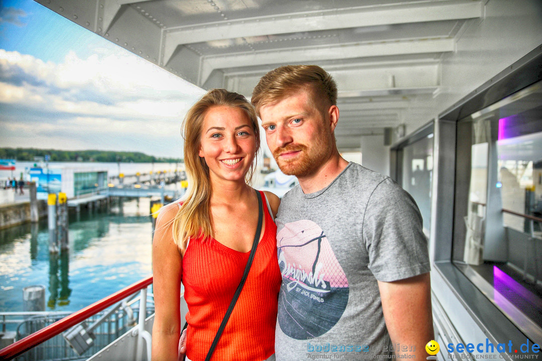 LAKE OFF MUSIC BOAT: Konstanz-Meersburg am Bodensee, 09.05.2018