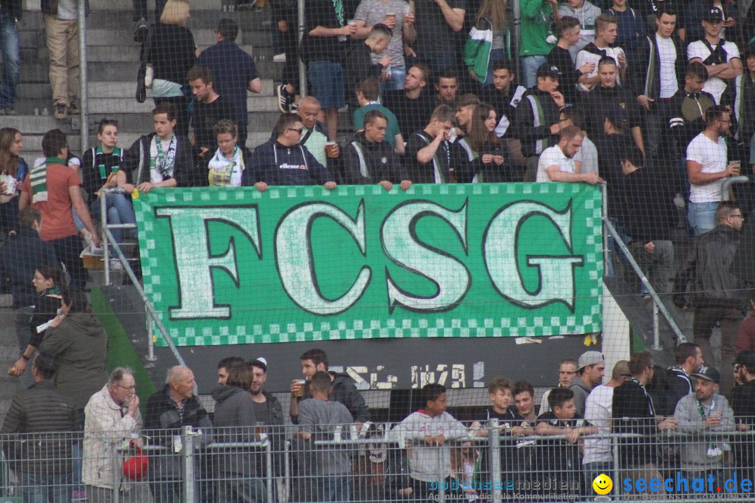 Fussball: FC ST.GALLEN 1879 vs FC LUZERN, St. Gallen - Schweiz, 09.05.2018