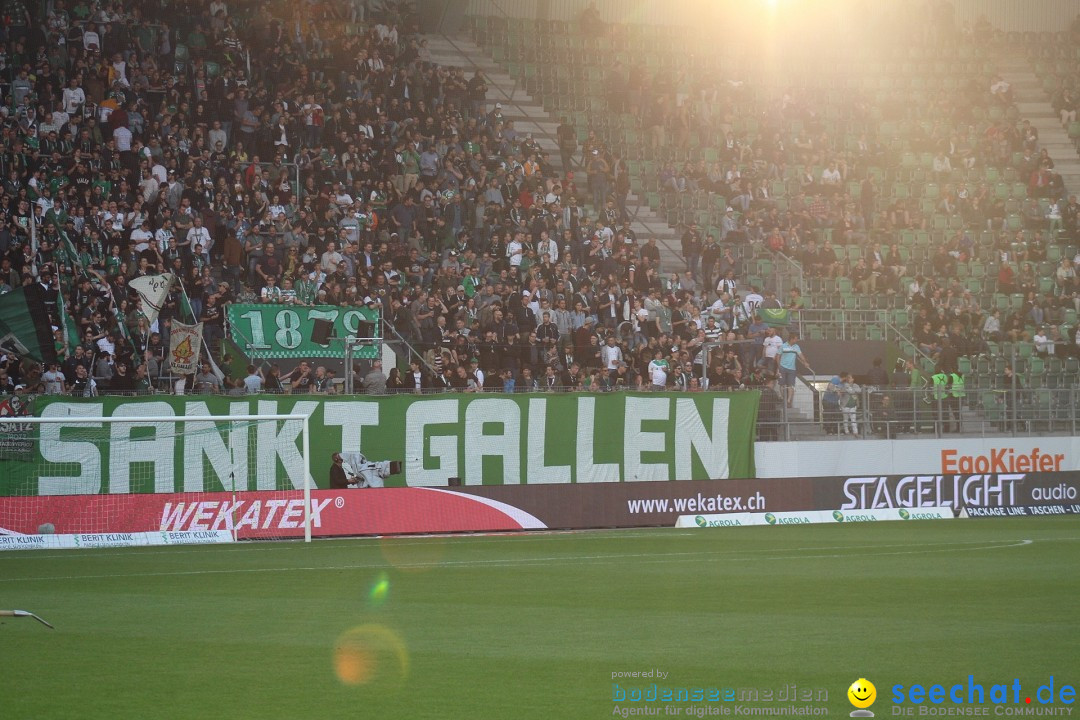 Fussball: FC ST.GALLEN 1879 vs FC LUZERN, St. Gallen - Schweiz, 09.05.2018